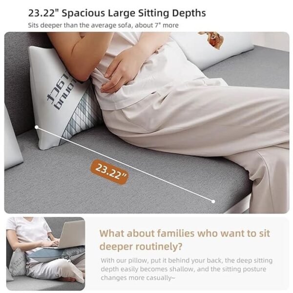 13 Foldable Sofa Bed with 2 Pillows, Couches and Sofas for Living Room Bedroom, Sleeper Sofa Chair Recliner Lounge (62.2")