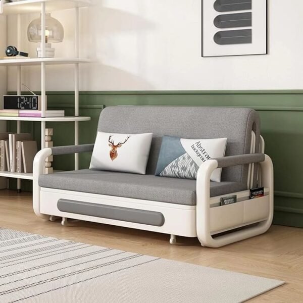 19 Foldable Sofa Bed with 2 Pillows, Couches and Sofas for Living Room Bedroom, Sleeper Sofa Chair Recliner Lounge (62.2")